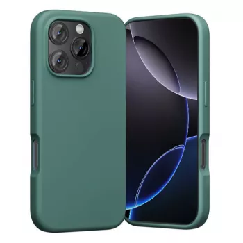 Capa protetora Vention KUHG0-30 para iPhone 16 Pro com compatibilidade MagSafe — verde