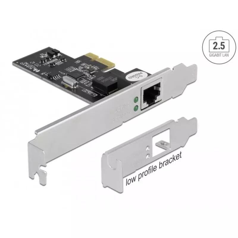 Delock - Adaptador de rede - PCIe 2.1 Low-Profile - 2,5GBase-T (89598)
