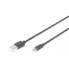 Cabo de ligação USB 2.0 Assmann. tipo A - Micro B M/M. 1,0 m. Compatível com USB 2.0. UL. bl (AK-300110-010-S)