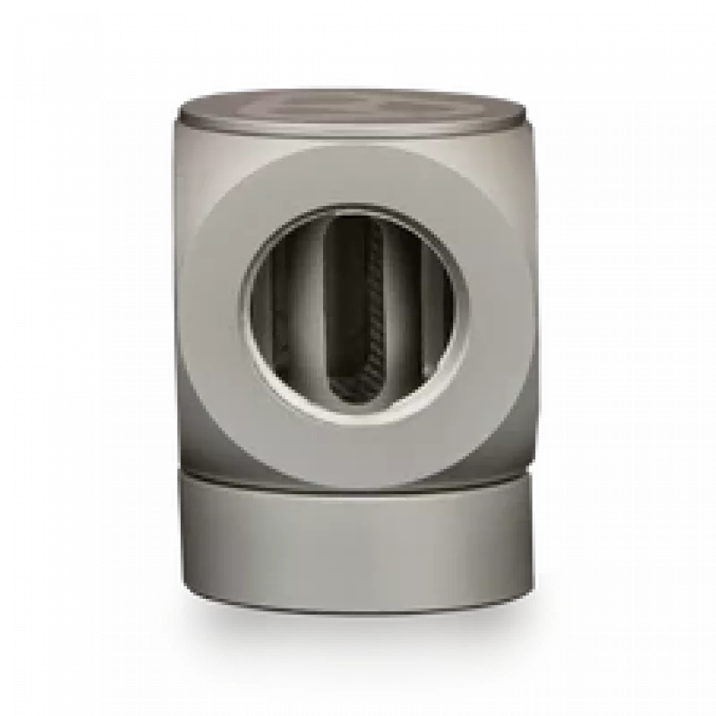 Thermal Grizzly DeltaMate Rotary FF90° – conector de refrigeração líquida, níquel mate, 1 unid. (TG-DM-FIT-0210)