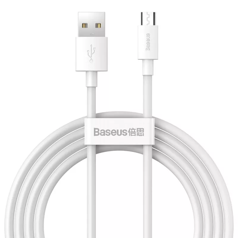 Cabo USB-A para Micro-USB-B Baseus TZCAMZJ-02 1,5 m branco