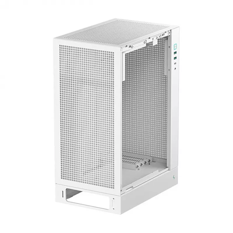 DeepCool CH170 PLUS WH caixa de PC Midi Tower, Micro ATX, sem fonte de alimentação, 4 ranhuras de expansão, branca