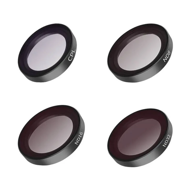 Conjunto de 4 filtros Telesin (CPL/ND8/ND16/ND32) para câmara Insta360 GO 2/3