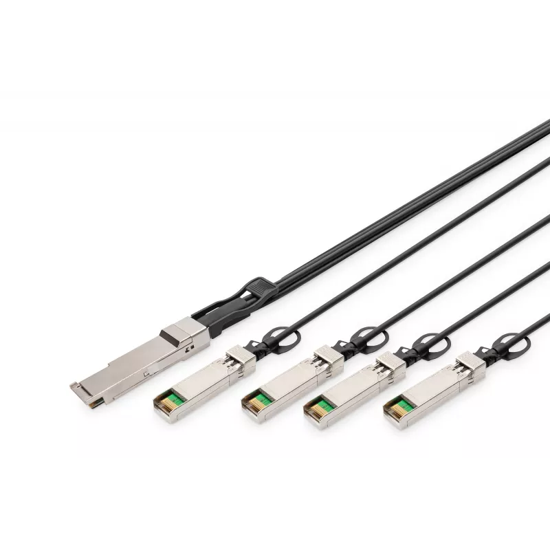 Cabo de ligação direta Digitus 40G QSFP+ para 4xSFP+ 1m
