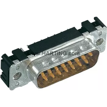 Harting D-SUB conector macho 180° N.º de polos: 25 técnica de soldadura 09 65 361 7712 1 unid. (09 65 361 7712)