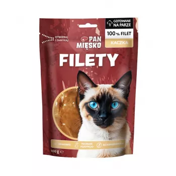 Petisco para gatos Pan Mięsko Filetes de Pato 100 g
