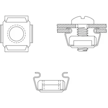 Conjunto de montagem LogiLink M6 para componentes de 48,30 cm (19