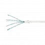 LogiLink CQ9041S Cabo de rede RJ45, Cabo de rede CAT 6a U/FTP 1,50 m branco, extremamente fino, ignífugo