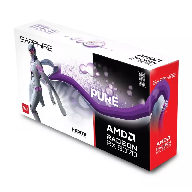SAPPHIRE Radeon RX 9070 16GB GDDR6 Placa gráfica