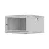 Armário rack 19 polegadas 6U 600x600 cinzento perfurado