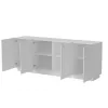 Cama Meble LIVERTI cómoda, 200x42x78 cm, branca