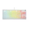 Teclado SteelSeries Apex 3 TKL US, branco
