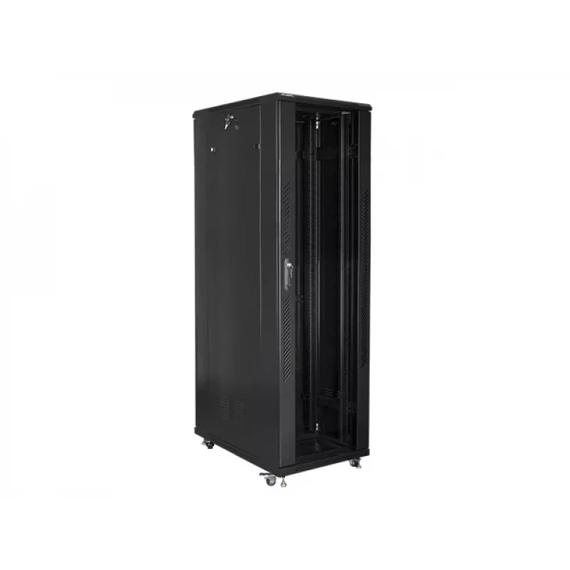 Lanberg | Armário rack independente 19 polegadas 42U/800x1000 (Flat Pack) | FF01-8042-12B | preto