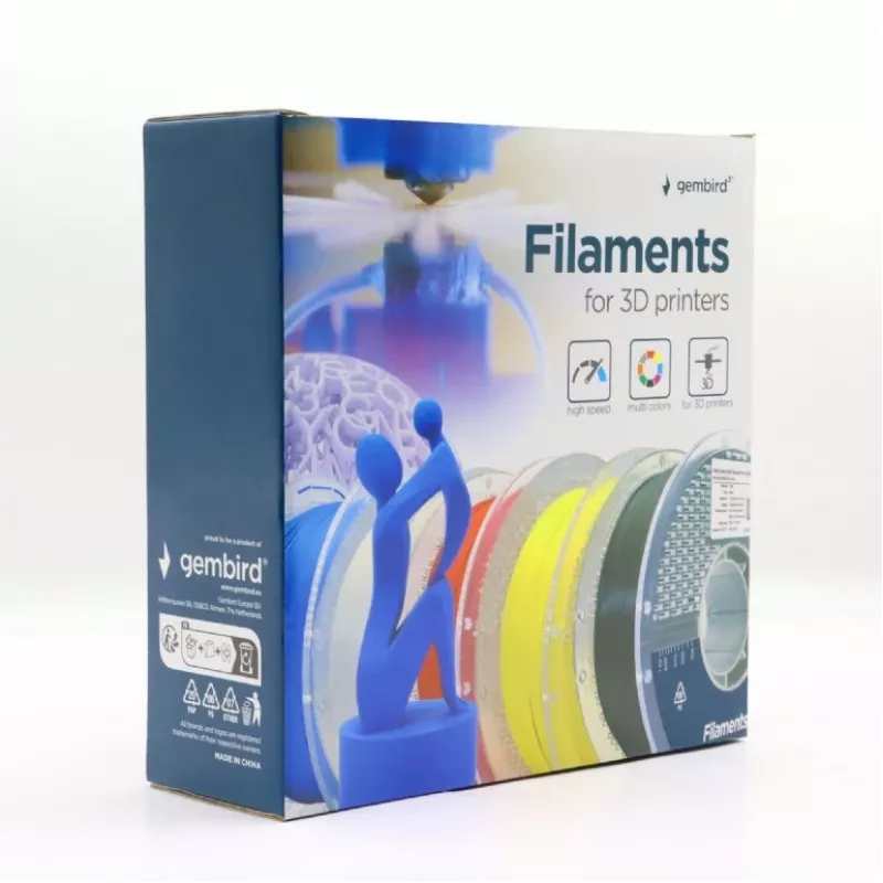 Gembird filamento ABS High Speed, 1,75 mm, 1 kg, branco