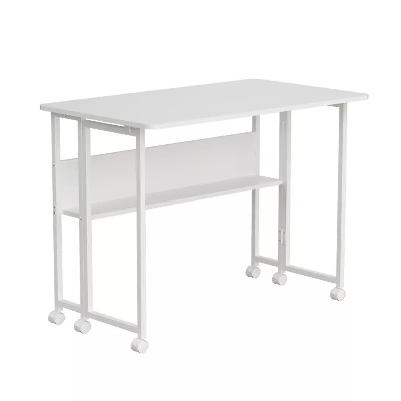 Secretária móvel Maclean branca MC-126W 50kg