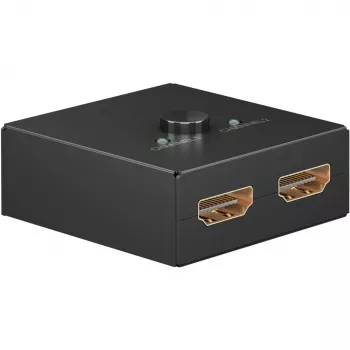 Comutador HDMI Goobay 58485 1 entrada 1 saída 52mm x 49.5mm x 22.5mm