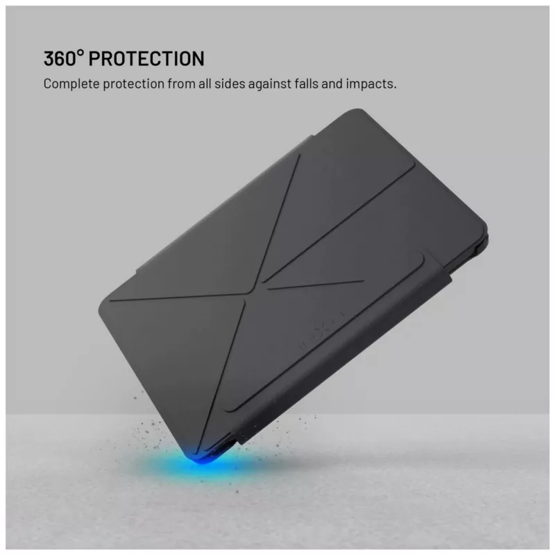 Fixed | Trinity Case | 10,9-11 polegadas | Capa | Apple iPad 10,9 polegadas (2022)/iPad 11 polegadas (2025) | Preto