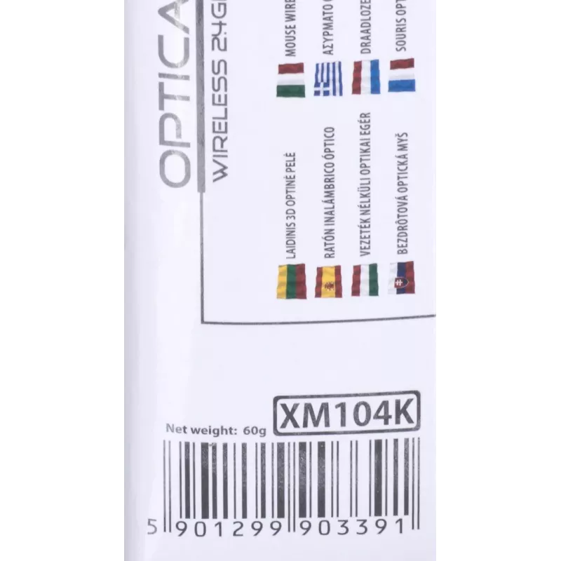 Rato Extreme XM104K USB Type-A ótico 1000 DPI para destro
