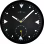 Relógio de parede NeXtime 3049 Serious Black, Ø32 cm, preto