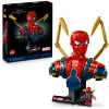 Busto de colecionador LEGO Marvel Iron Spider-Man 76326, 379 peças, modelo de exposição 18+, 170×200×110 mm