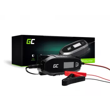 Carregador de pilhas Green Cell 6V 12V 4A com função de diagnóstico
