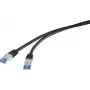 Cabo de rede Renkforce RF-4673684 preto 3 m Cat6a S/FTP (S-STP) (RF-4673684)