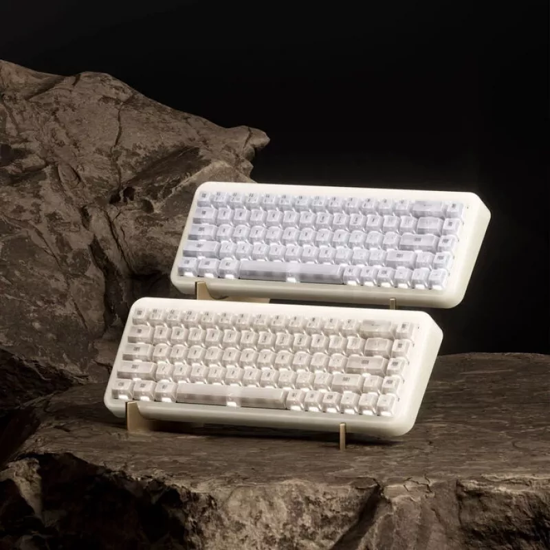 Teclado mecânico gaming AKKO YU01 Antique Jade 65% RGB com interruptores V3 Piano Pro