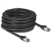 Cabo de rede DELOCK 80245 Cat6a U/FTP (STP) 15 m RJ-45 para RJ-45 preto