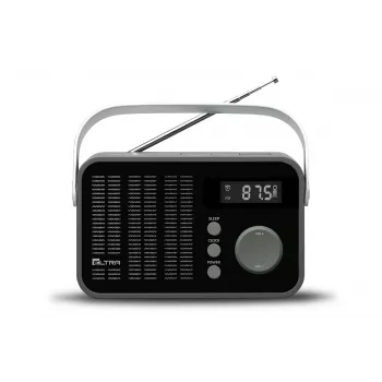 Rádio Eltra Modelo 261 com sintonização digital PLL, preto