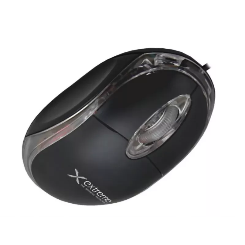Rato ótico com fios ambidestro EXTREME XM102K — 1000 DPI, USB Type-A, cabo de 1,2 m, 3 botões