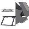 Suporte para portátil MEDIA-TECH MT2661 — de altura ajustável, design dobrável em alumínio para portáteis até 17 polegadas