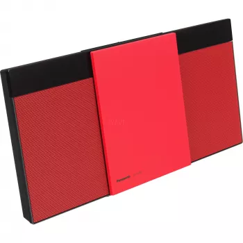 Leitor de CD HiFi Panasonic SC-HC304 vermelho