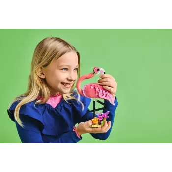 LEGO Creator 3 em 1 Flamingo rosa 31170 conjunto de construção, 288 peças, altura 230 mm, idade recomendada 8+