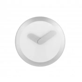 NeXtime Relógio 2615zi Focus, Ø25 cm, relógio de parede, branco/prateado