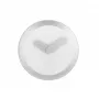 NeXtime Relógio 2615zi Focus, Ø25 cm, relógio de parede, branco/prateado