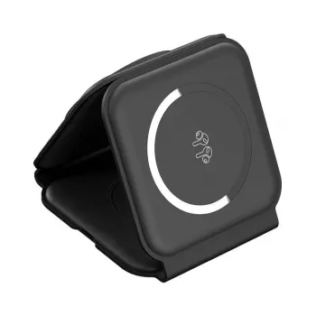 Carregador sem fios magnético 3em1 Choetech T588-F 15W (preto)