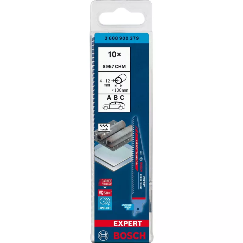 Bosch Expert 2608900379 lâmina de serra sabre aço carbono (HCS) 10 unid.