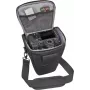 Bolsa para câmara Cullmann Malaga Action 300 preto — bolsa de proteção compacta para câmaras sem espelho e compactas