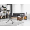 Leifheit Classic M Black 72486 tábua de engomar de tamanho normal, 120 x 38 cm, altura 69–88 cm, preta
