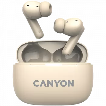 Auscultadores e headset Canyon CNS-TWS10BG True Wireless Stereo (TWS) In-Ear para chamadas/música/desporto/dia a dia USB Type-C Bluetooth Bege (CNS-TWS10BG)