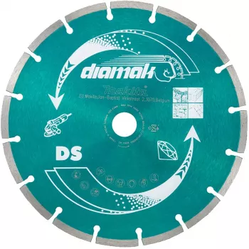 Makita Diamak - Disco de corte diamantado - para betão, mármore, ardósia, tijolo macio, tijolo de cimento