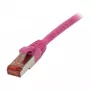 Cabo patch RJ45 – CAT6 250 MHz – 1,0 m magenta – S-STP (S/FTP) – TPE/LSZH (Superflex) – Synergy 21 –