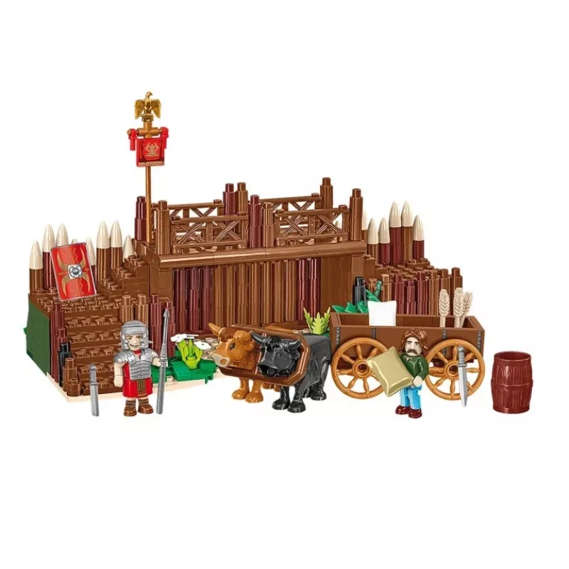 Conjunto de construção Cobi Imperium Romanum — Portão de acampamento romano, 591 peças