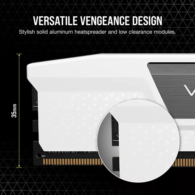 CORSAIR Vengeance DDR5 Kit 48 GB 2 x 24 GB DIMM 288-PIN 3000 MHz PC5-48000 CL30 1,4 V branco (CMK48GX