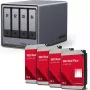 Kit NAS HDD UGREEN DXP4800 Plus+ com 4 x discos Western Digital WD80EFPX 8 TB (Modelo 35261 & 4x WD80EFPX)