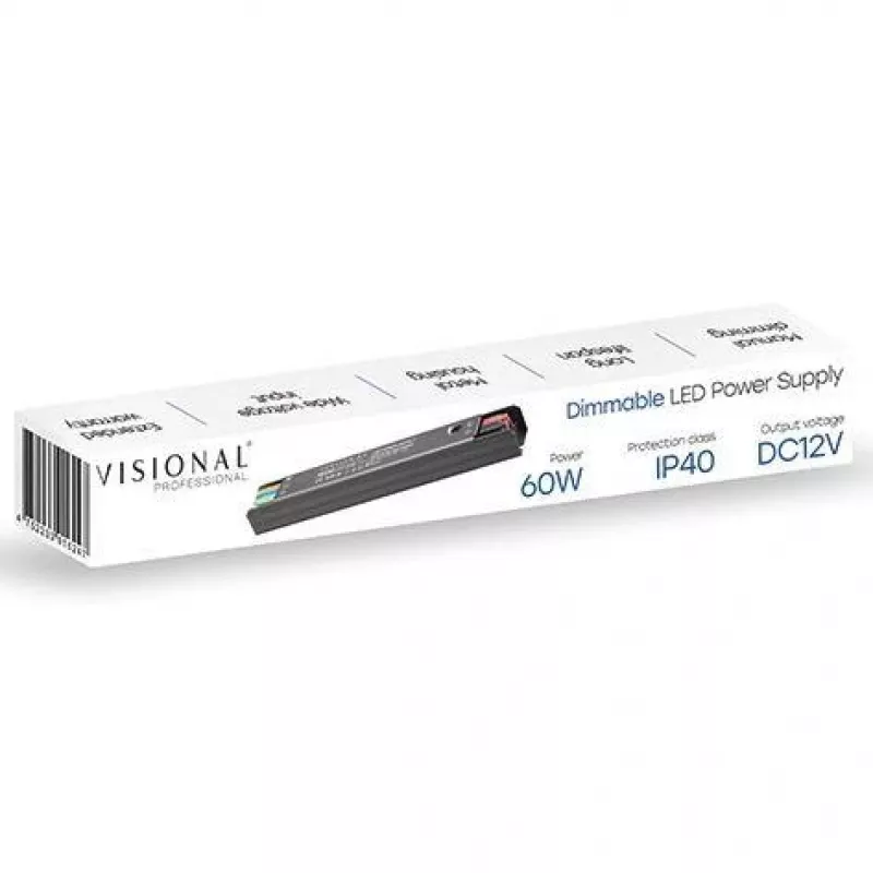 Fonte de alimentação para Lightstrip 12V 5A 60W/VS-60W-12C V Visional