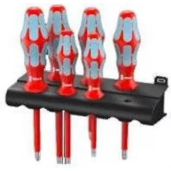 Wera conjunto de chaves de fendas VDE 6 peças 3165 i/6 fenda, Phillips Pozidriv (05022745001)