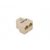 Splitter de rede Lanberg AD-RJ45-2RJ45-OU bege