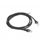 Cabo de rede Lanberg PCU6-10CC-0150-BK RJ-45 Cat6 1,5 m Preto