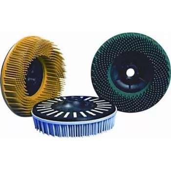Disco de escova abrasiva 3M K120 115×22 mm para tratamento de superfícies